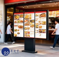 55 Inch Outdoor Three LCD Digital Poster